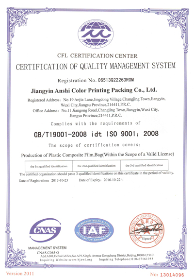 ISO Certificates